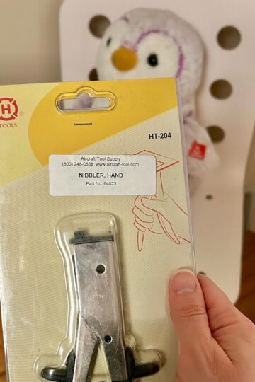 aircraft nibbling tool.